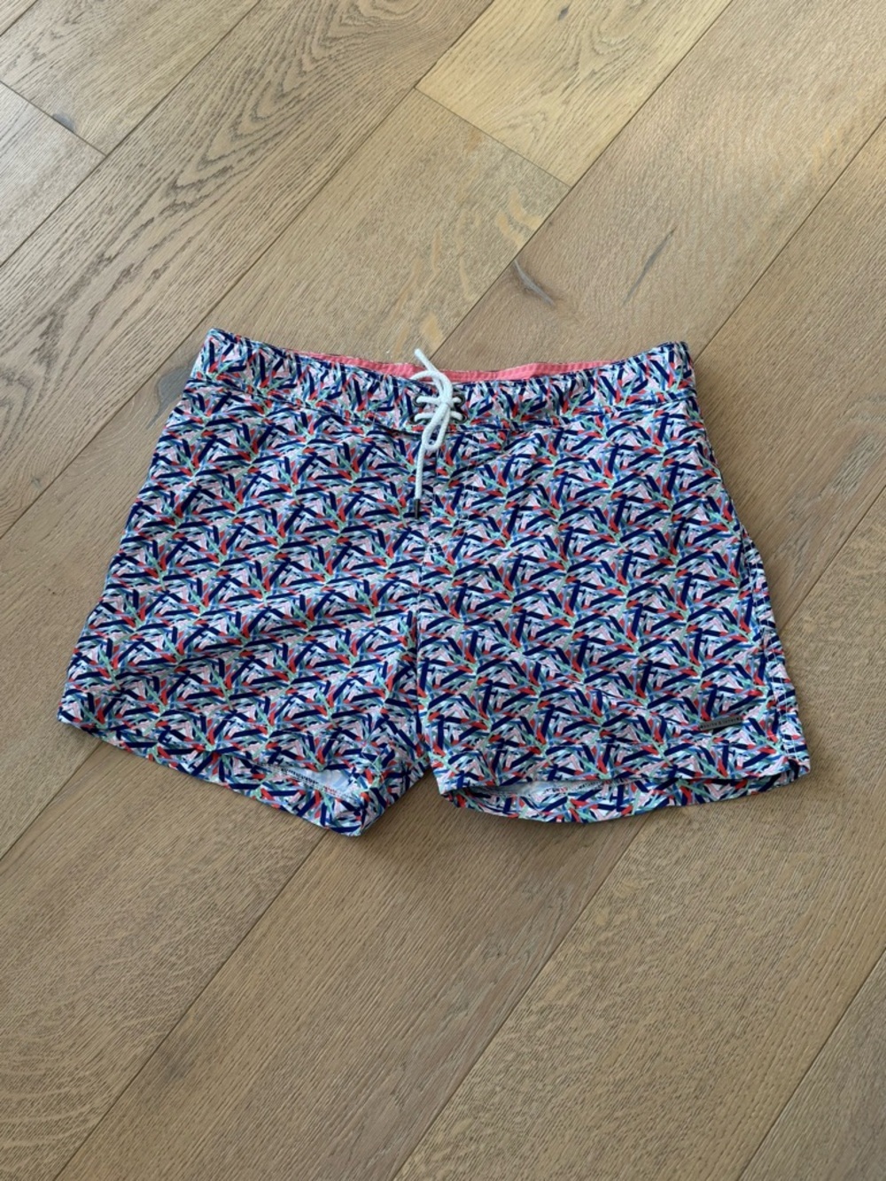 Parke & Ronen Men’s Geometric Print Swim Trunks Size 32